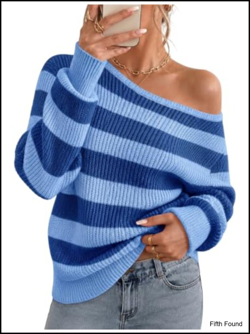 Womens Off Shoulder Sweater Long Sleeve Drop Shoulder Crochet Pullover